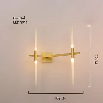 Modern gold & black branch suspension pendant light dining room