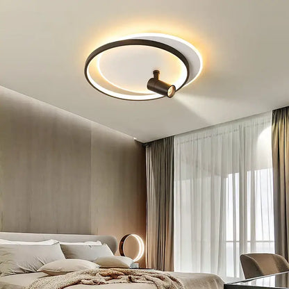 Modern gold & black dimmable led ceiling lights living room