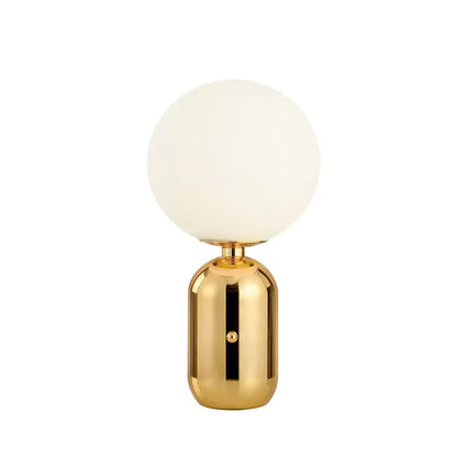 Modern gold & black decorbites glass ball led desk lamp bedroom light