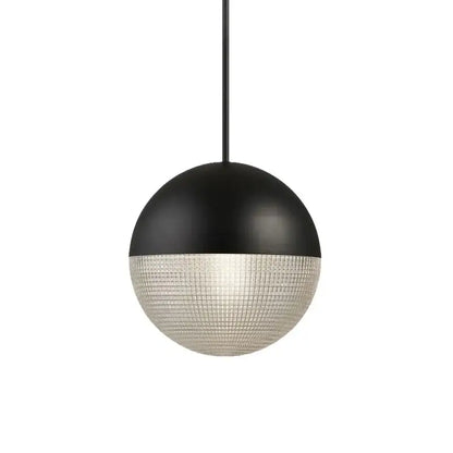 Modern gold & black glass ball led pendant light bedroom decor