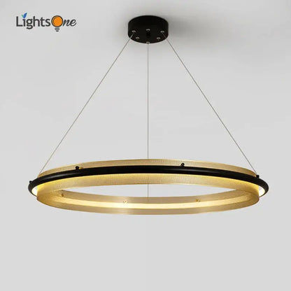 Modern gold & black honeycomb round pendant light for dining room