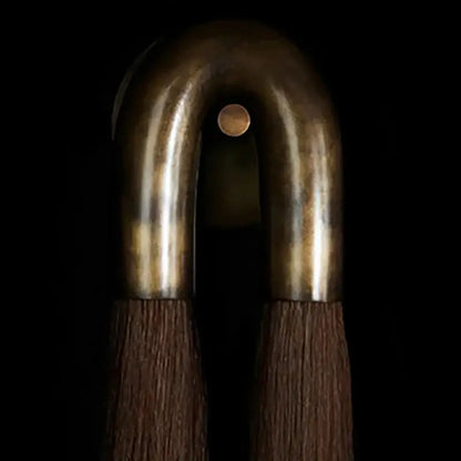 Modern gold & black horsehair wall lamp bedroom glass light fixture