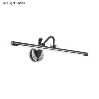 Modern gold & black led wall sconce bathroom vanity light fixture