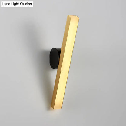 Modern gold & black led wall sconce – living room fixture width