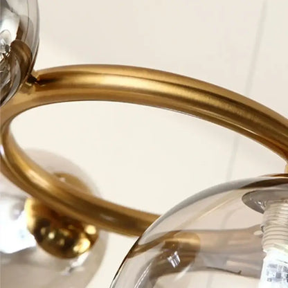 Modern gold black magic bean ceiling chandelier dining room light