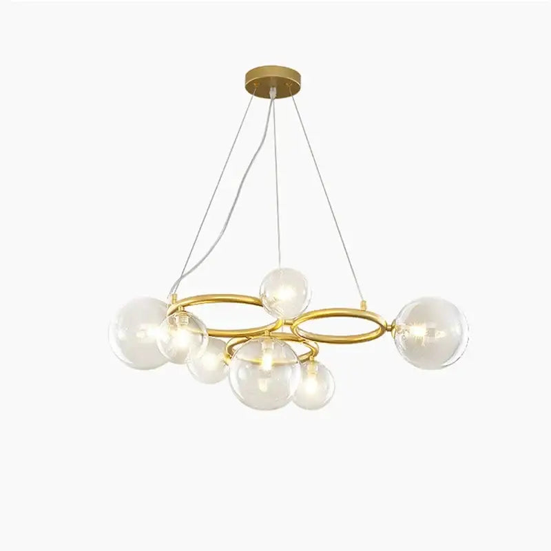 Modern gold black magic bean ceiling chandelier dining room light