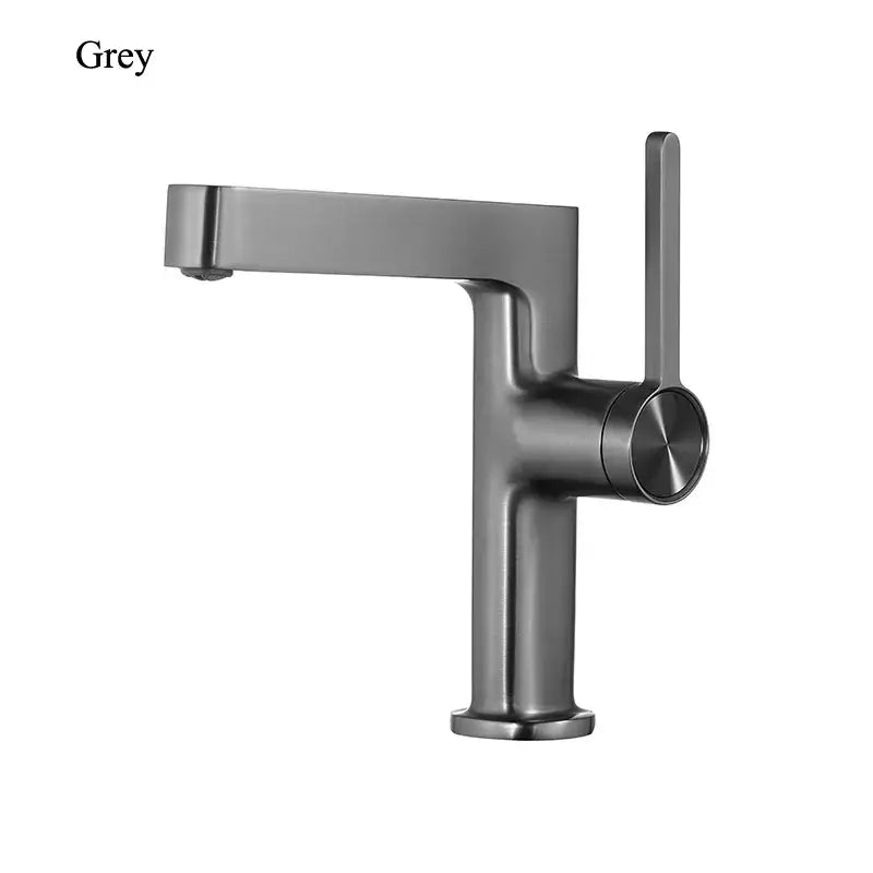 Modern gold & black minimalist basin faucet bathroom tap