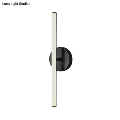 Modern gold & black minimalist wall sconce bathroom light