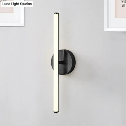 Modern gold & black minimalist wall sconce bathroom light