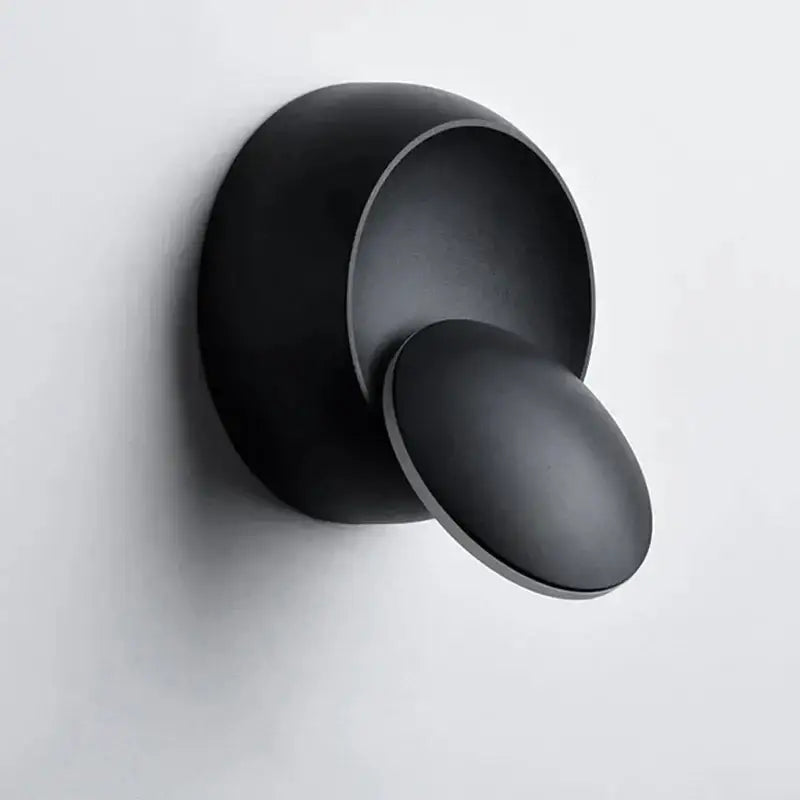Modern gold black & white adjustable led crescent wall light