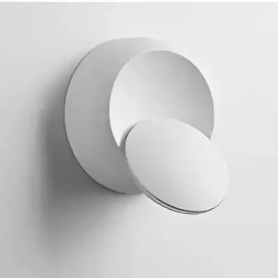 Modern gold black & white adjustable led crescent wall light