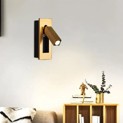 Modern gold black & white led wall lamp bedroom reading light
