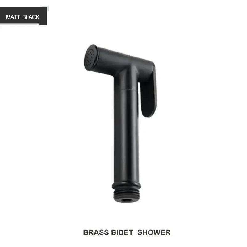 Modern gold brass bidet shower head with double valve for bathroom