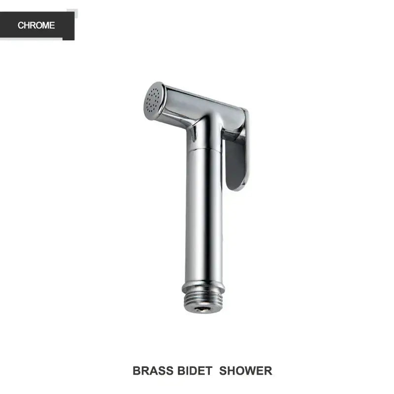 Modern gold brass bidet shower head with double valve for bathroom
