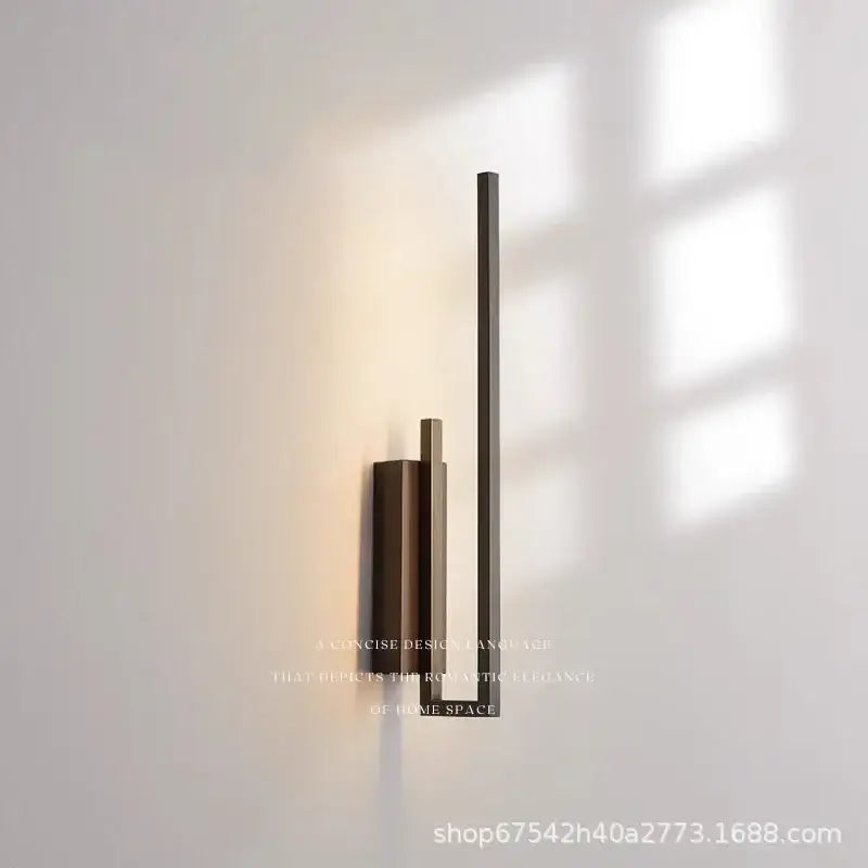 Modern gold brass wall light sconce bedroom frosted glass light