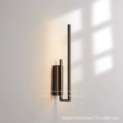 Modern gold brass wall light sconce bedroom frosted glass light
