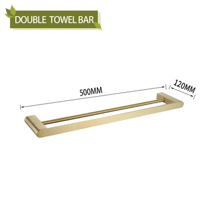 Modern gold brushed bathroom accessories set bathroom decor