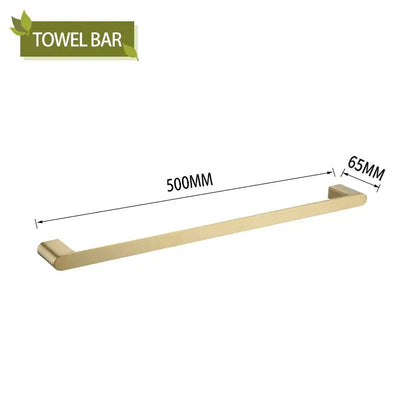 Modern gold brushed bathroom accessories set bathroom decor