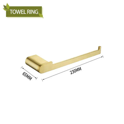 Modern gold brushed bathroom accessories set bathroom decor