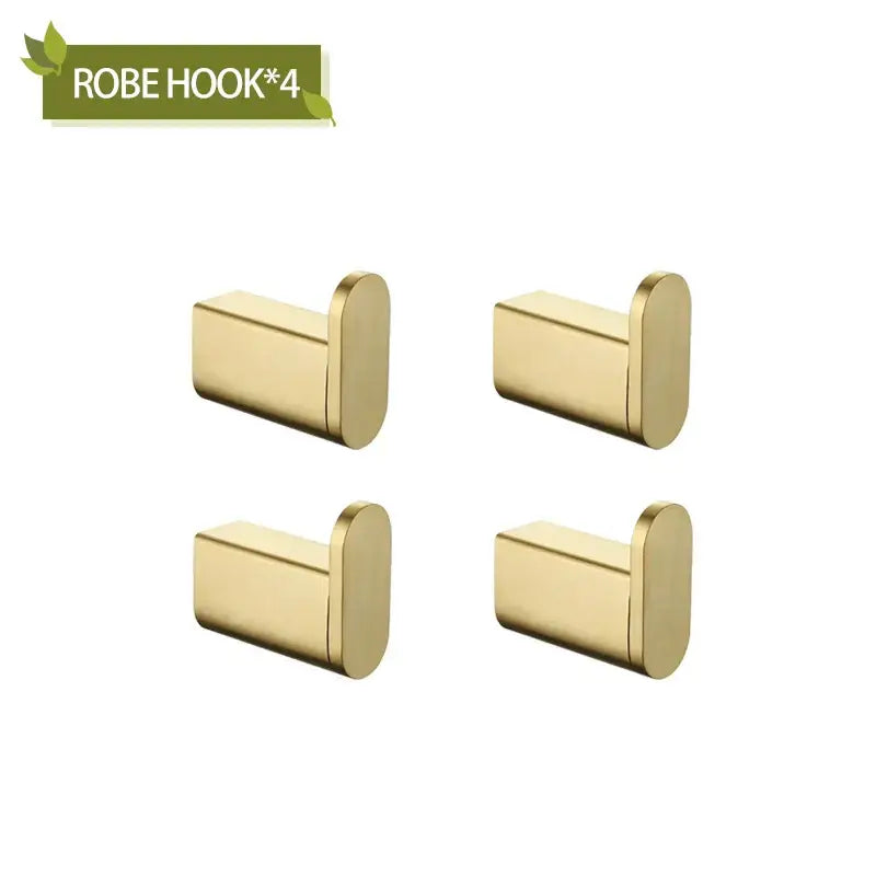 Modern gold brushed bathroom accessories set bathroom decor