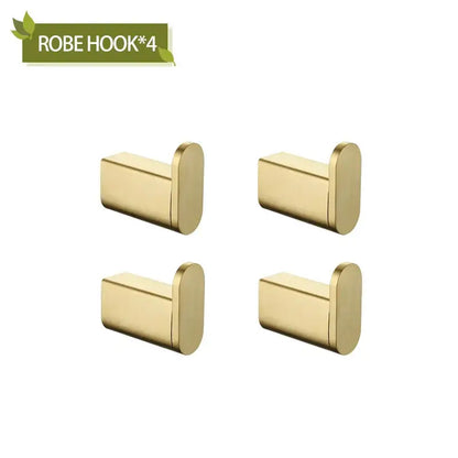 Modern gold brushed bathroom accessories set bathroom decor