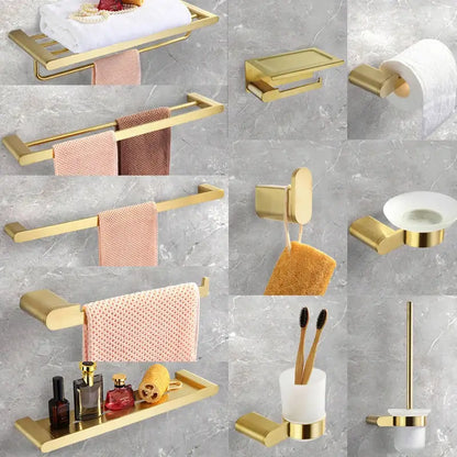 Modern gold brushed bathroom accessories set bathroom decor