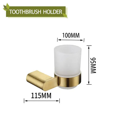 Modern gold brushed bathroom accessories set bathroom decor