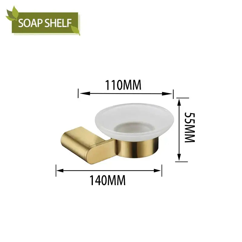 Modern gold brushed bathroom accessories set bathroom decor