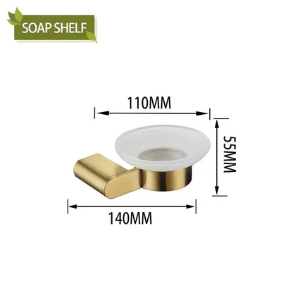 Modern gold brushed bathroom accessories set bathroom decor