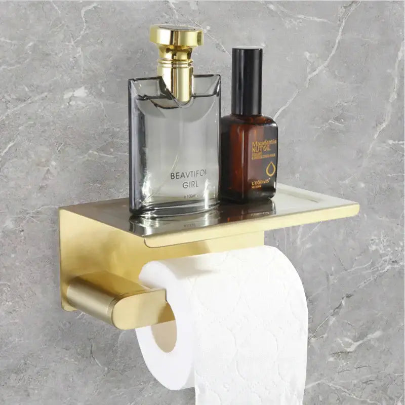Modern gold brushed bathroom accessories set bathroom decor