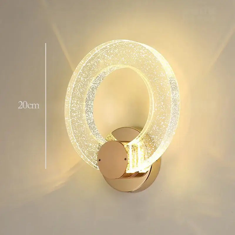 Modern gold bubble crystal pendant lights for living room