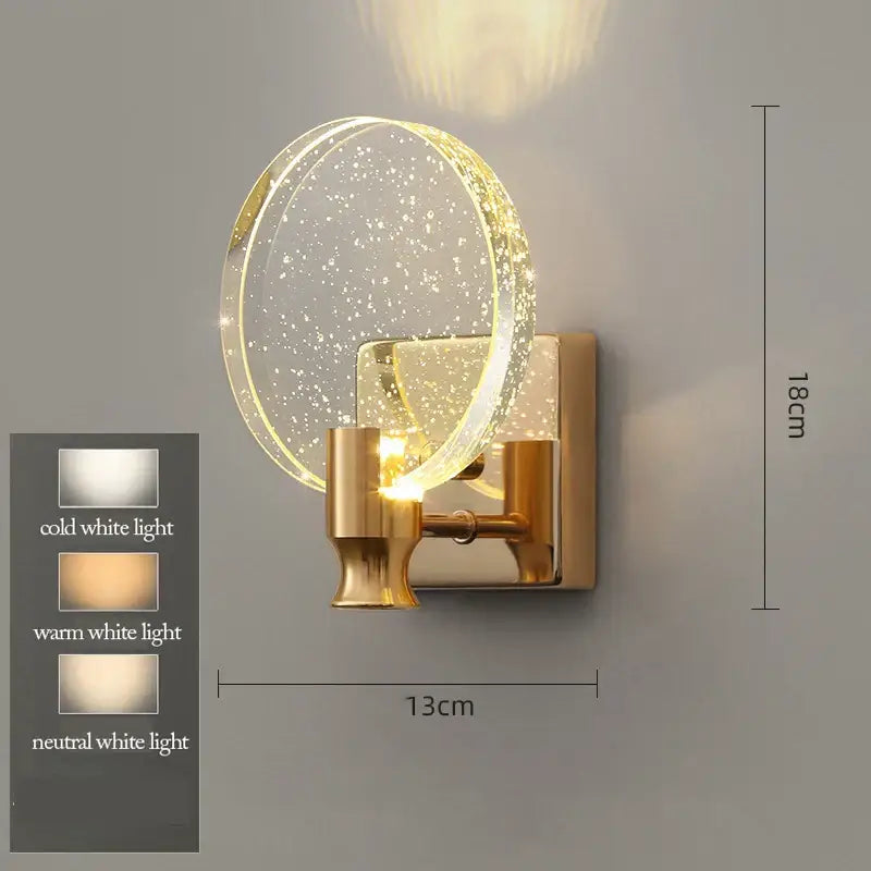 Modern gold bubble crystal pendant lights for living room