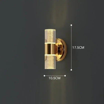 Modern gold bubble glass vanity lights bathroom sconces