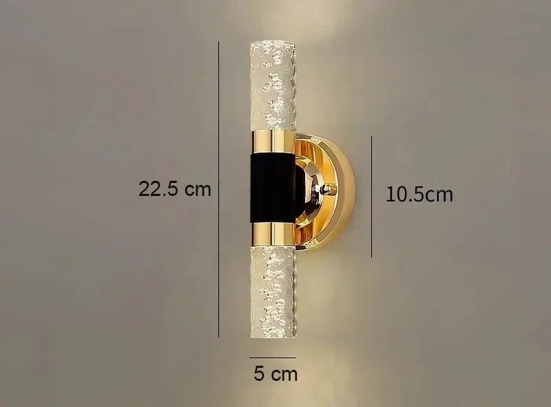 Modern gold bubble glass vanity lights bathroom sconces