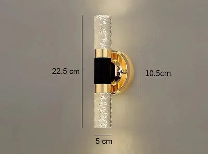 Modern gold bubble glass vanity lights bathroom sconces