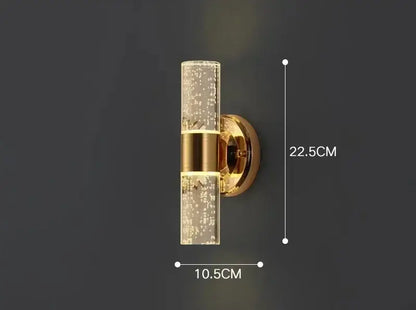 Modern gold bubble glass vanity lights bathroom sconces