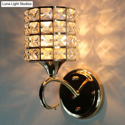 Modern gold butterfly crystal wall light fixture living room sconce
