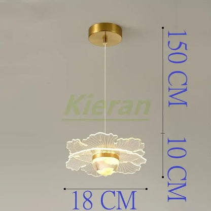 Modern gold butterfly led chandelier dining room glass pendant light