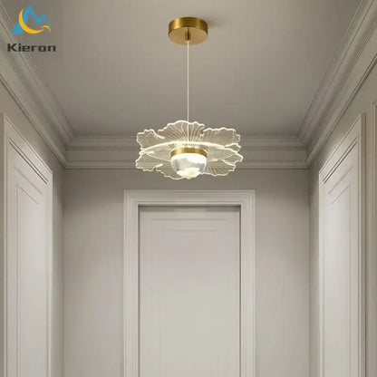 Modern gold butterfly led chandelier dining room glass pendant light