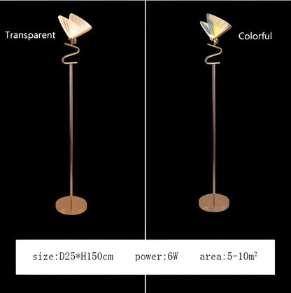 Modern gold butterfly led pendant lamp bedroom chandelier lighting