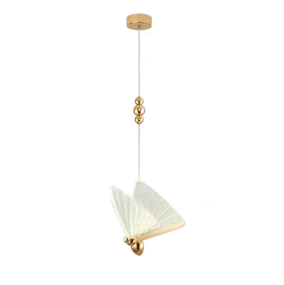 Modern gold butterfly wall lamp bedroom lace decor