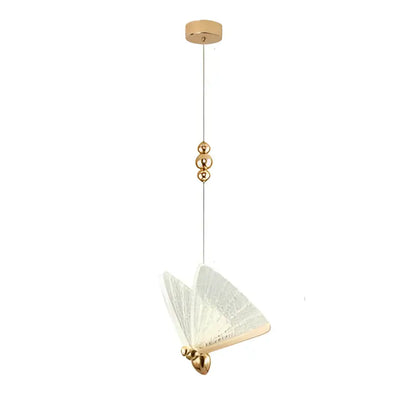 Modern gold butterfly wall lamp bedroom lace decor