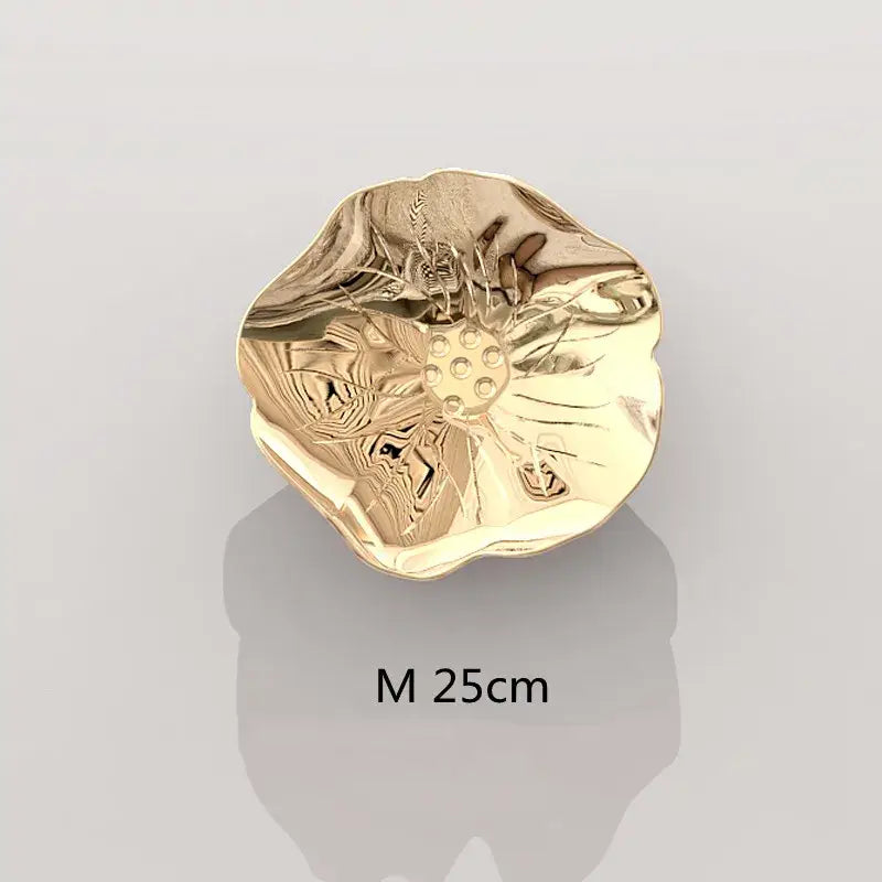 Modern gold carp fish lotus leaf wall pendant living room decor