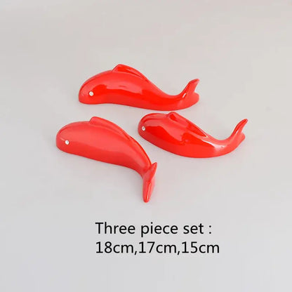 Modern gold carp fish lotus leaf wall pendant living room decor