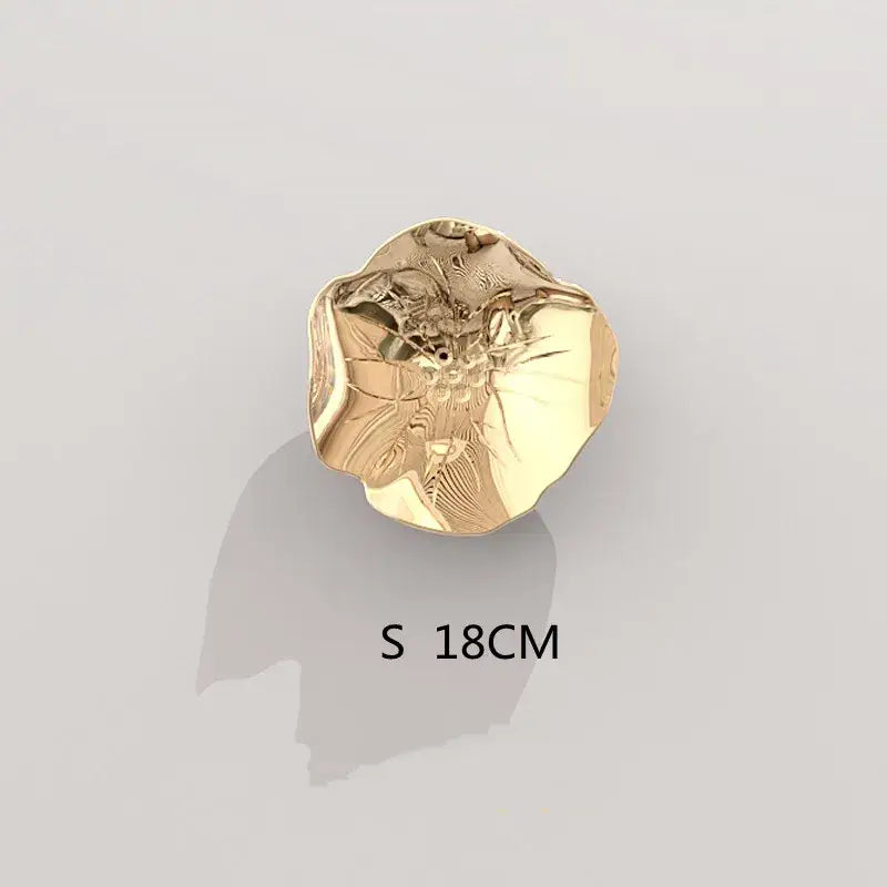 Modern gold carp fish lotus leaf wall pendant living room decor