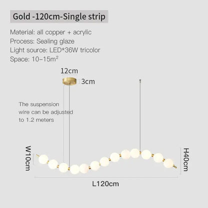 Modern gold modern chandelier light fixture for living room