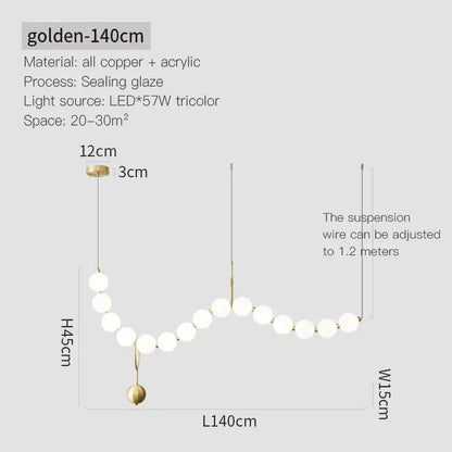 Modern gold modern chandelier light fixture for living room