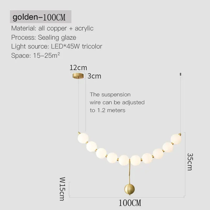 Modern gold modern chandelier light fixture for living room