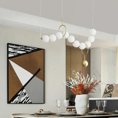 Modern gold modern chandelier light fixture for living room