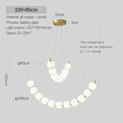 Modern gold modern chandelier light fixture for living room